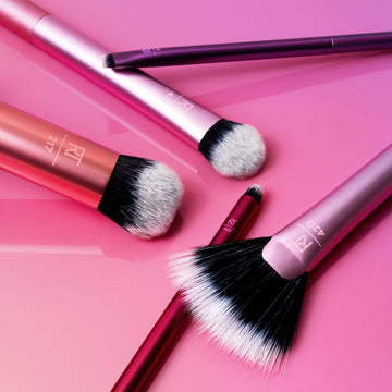 Real Techniques Artist Essentials cepillos para ojos, para maquillajes diarios versátiles