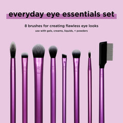 Real Techniques, brocha 307 para sombras, aplicación precisa del pigmento.