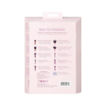 Real Techniques Travel Fantasy Mini: bolsa de maquillaje incluida para viajar organizado.