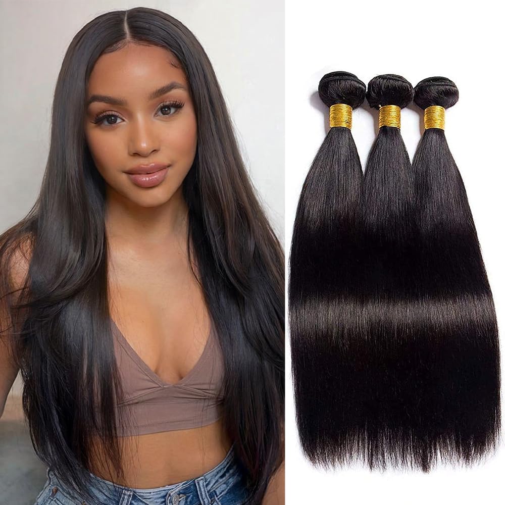 Rebasar paquetes rectos de 12 pulgadas, cabello 100% humano para acabado natural.