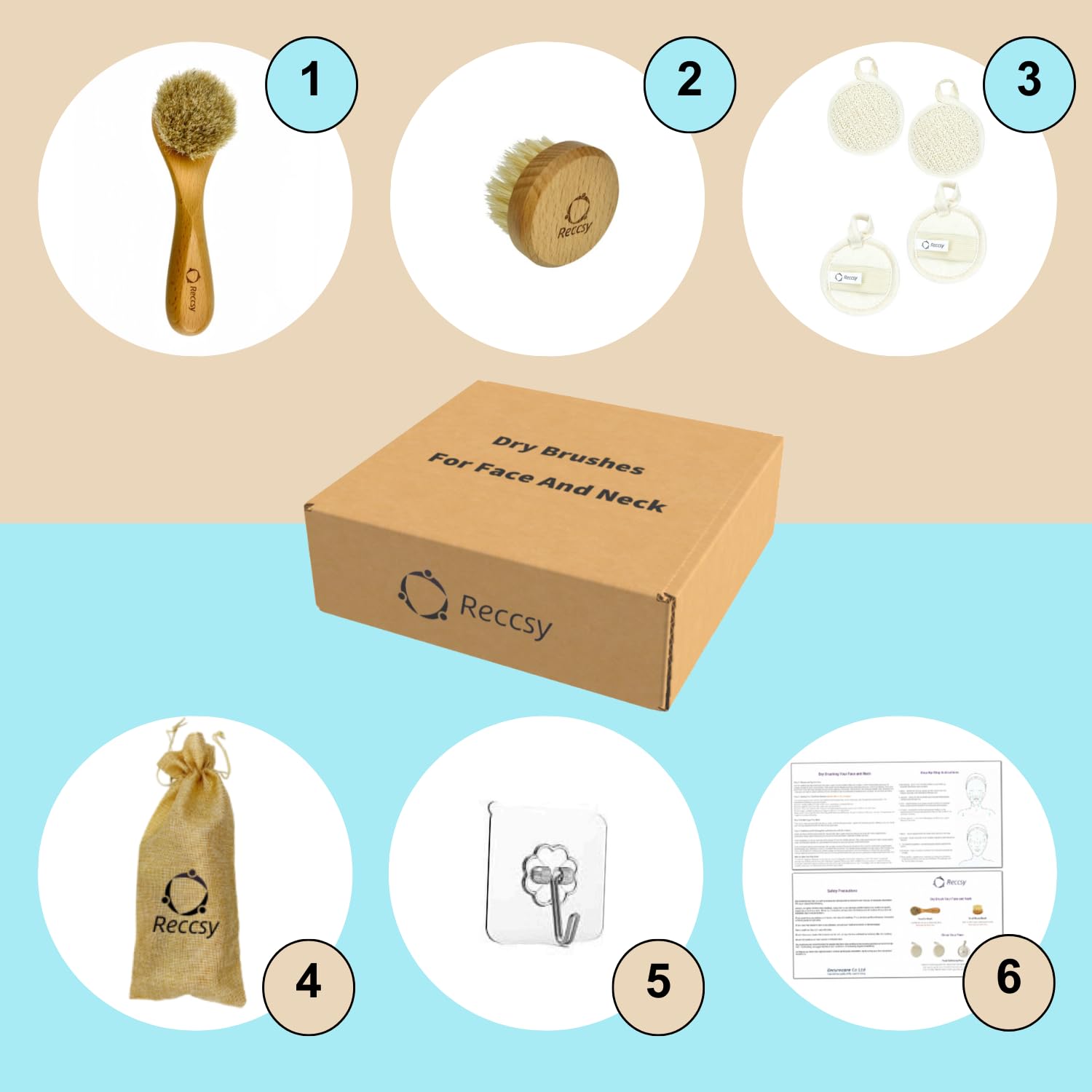 Reccsy conjunto 3 en 1, experiencia de cuidado facial integrada.