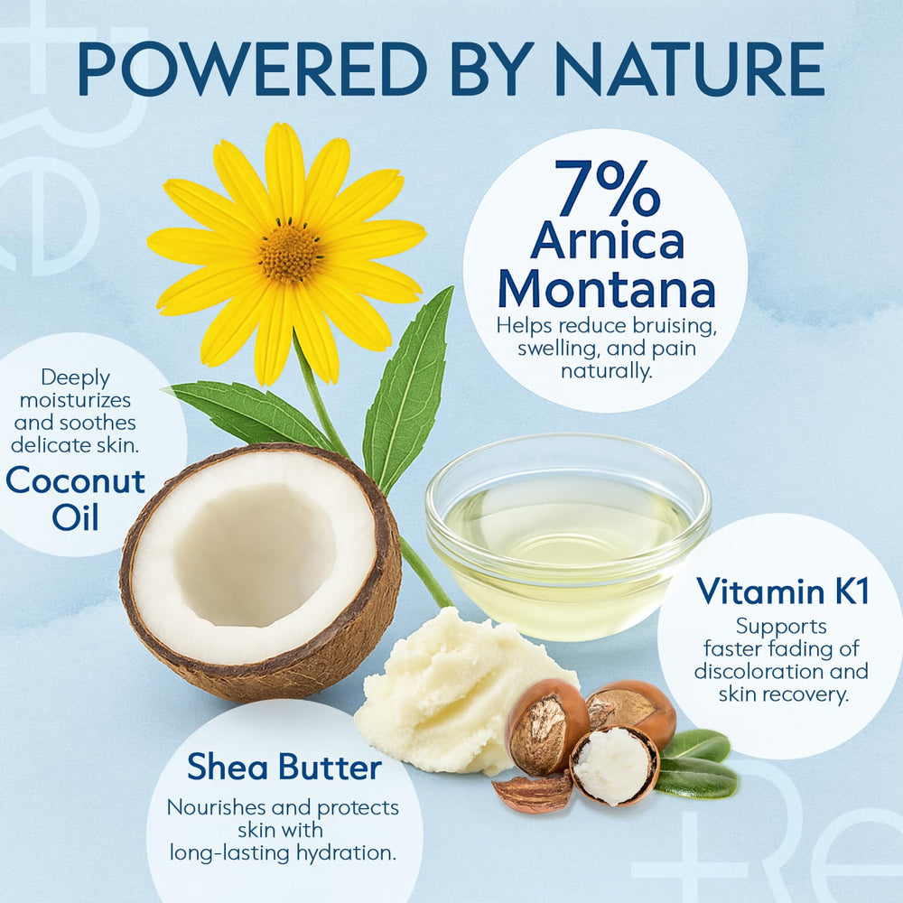 Recuren Plus Arnica crema, aplicación suave en la mano.