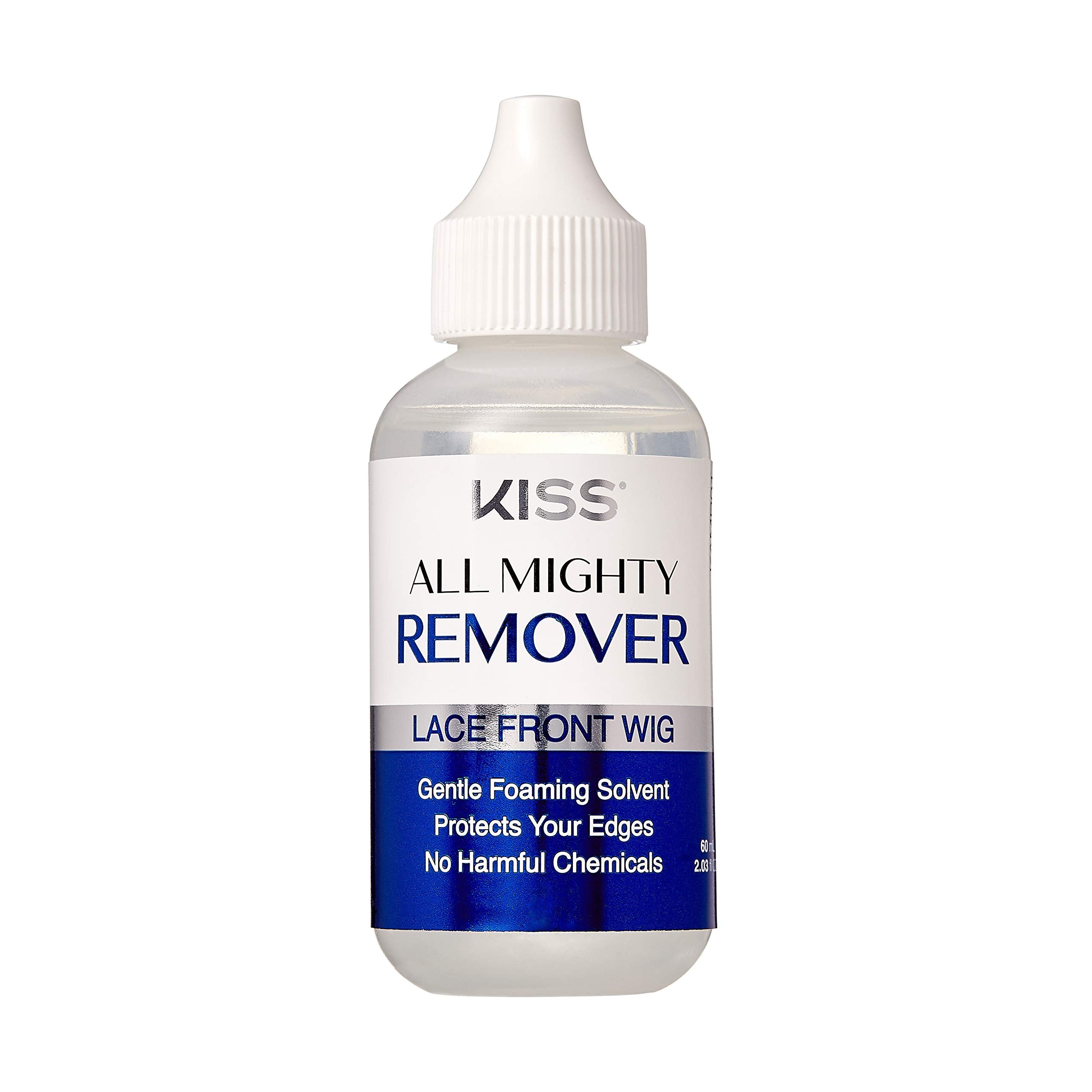Red by Kiss All Mighty Remover, botella de espuma, elimina adhesivo sin dañar la piel.