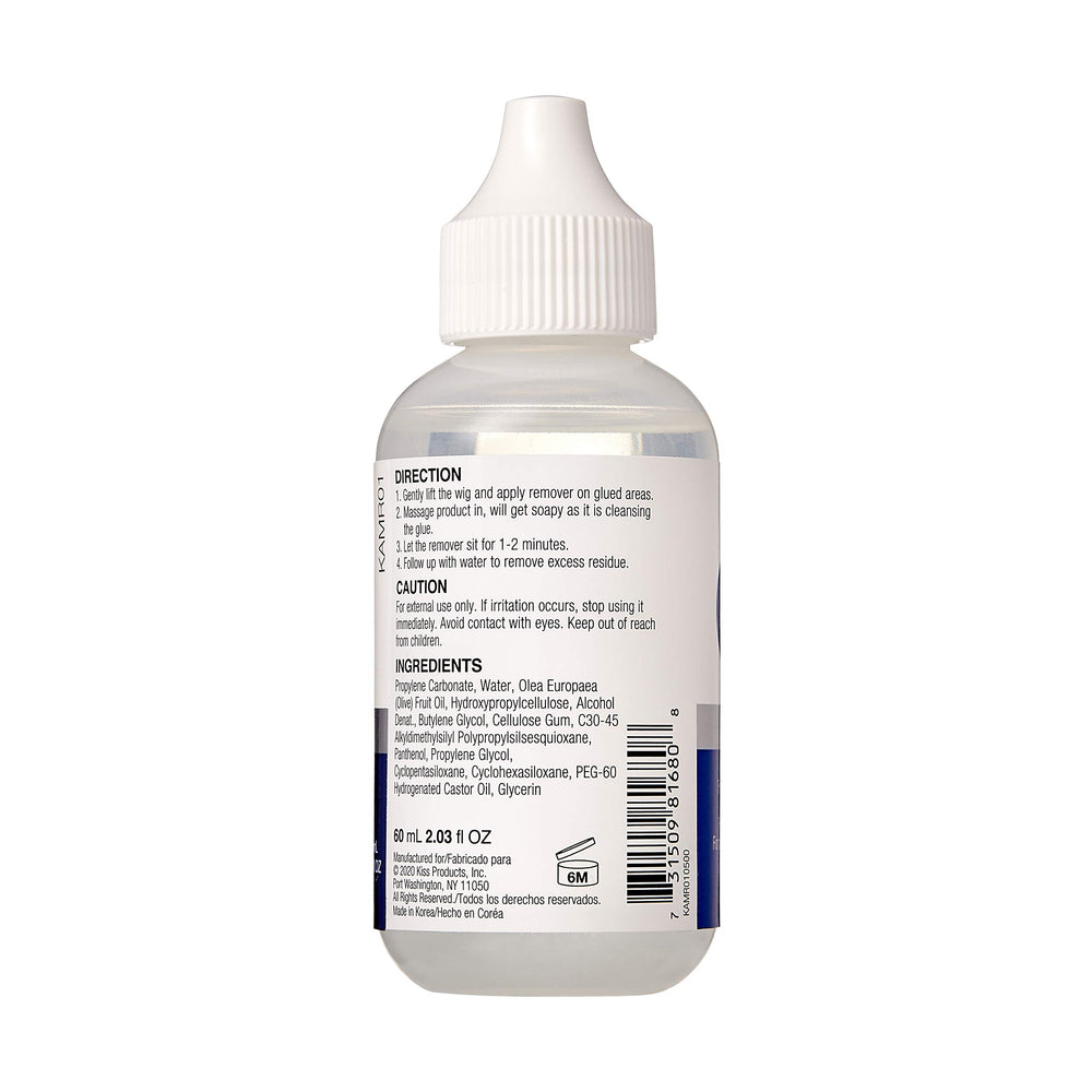Red by Kiss All Mighty Remover, botella para pelucas frontales de encaje, uso suave.