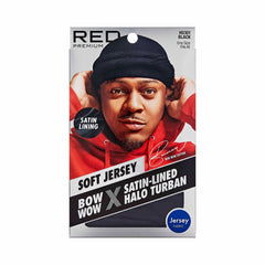 Red by Kiss Bow Wow turbante halo Jersey negro, ligero y cómodo para uso diario.