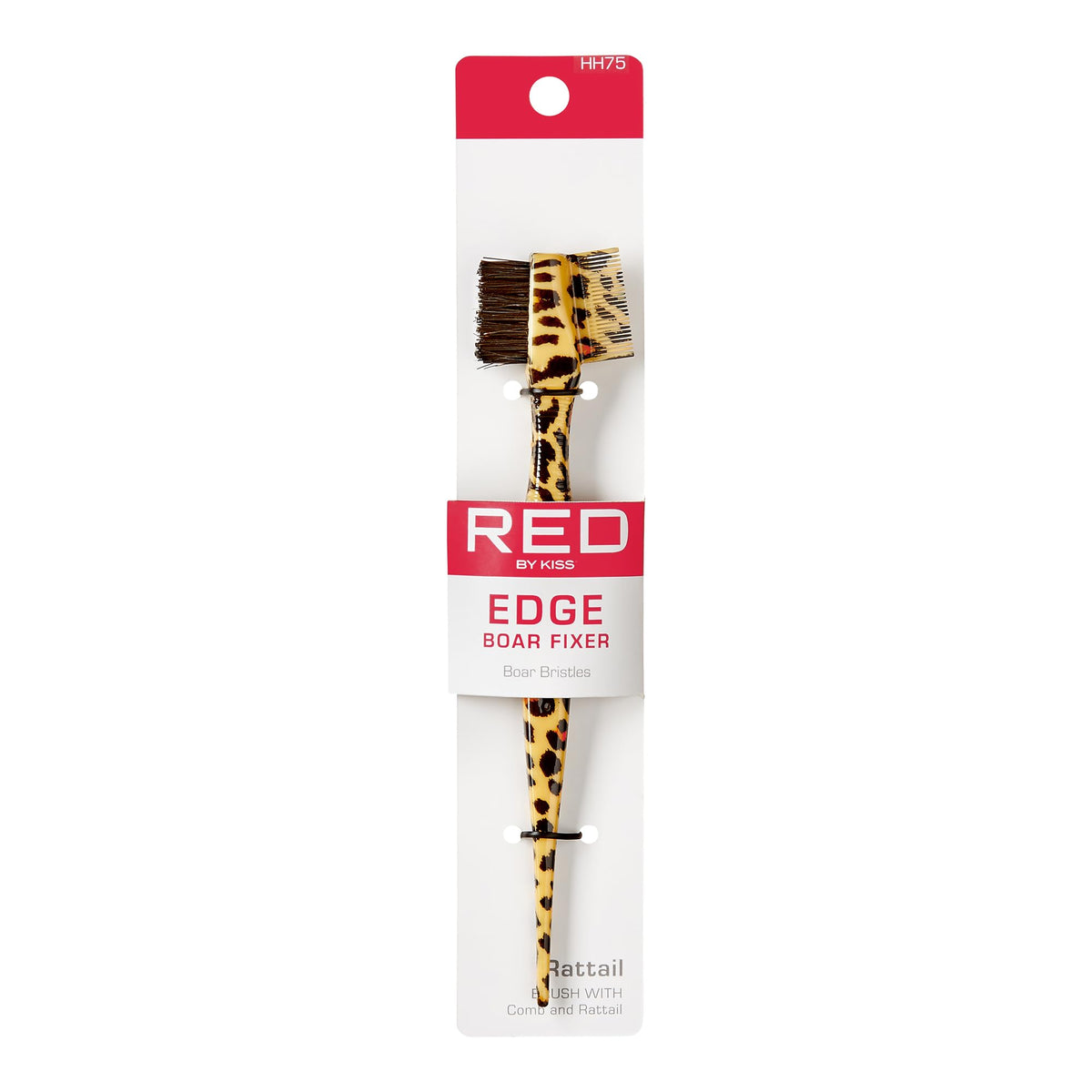 Red by Kiss cepillo profesional para bordes con peine y cola, facilita bordes definidos.