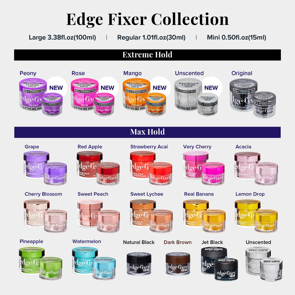 Red by Kiss Edge Fixer con 12 fragancias premium para elegir aroma diario.
