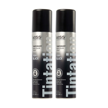 Red by Kiss Kiss Gray Hair Concealer bottle front showing convenient root touch up solution.