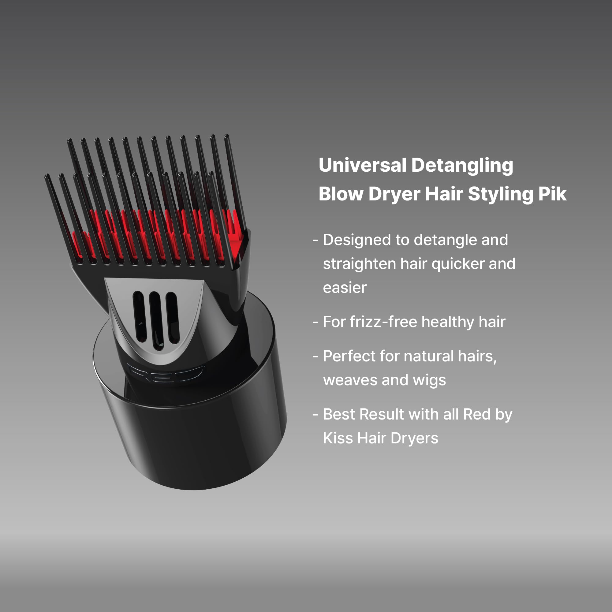 Red by Kiss Pik doble capa, mayor tension para peinar con control