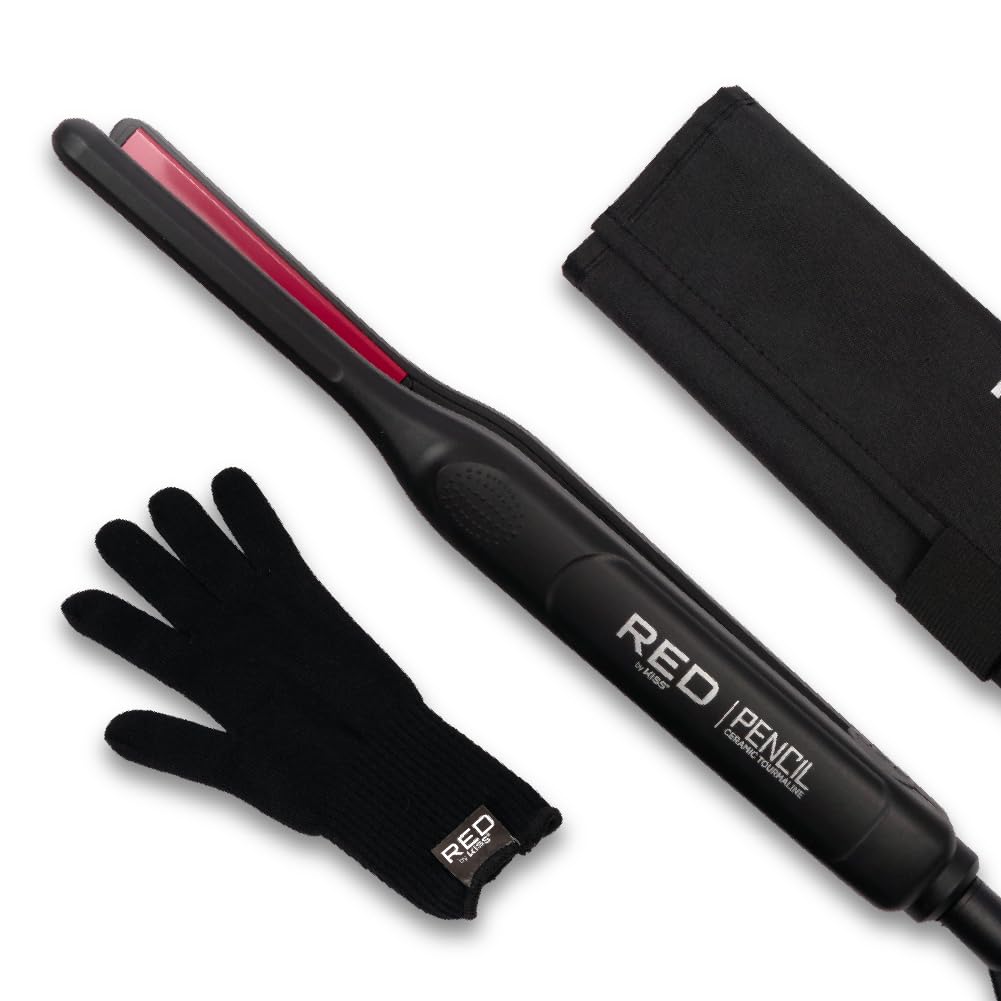 Red by Kiss plancha pelo lápiz para cortes cortos con control preciso y acabado suave