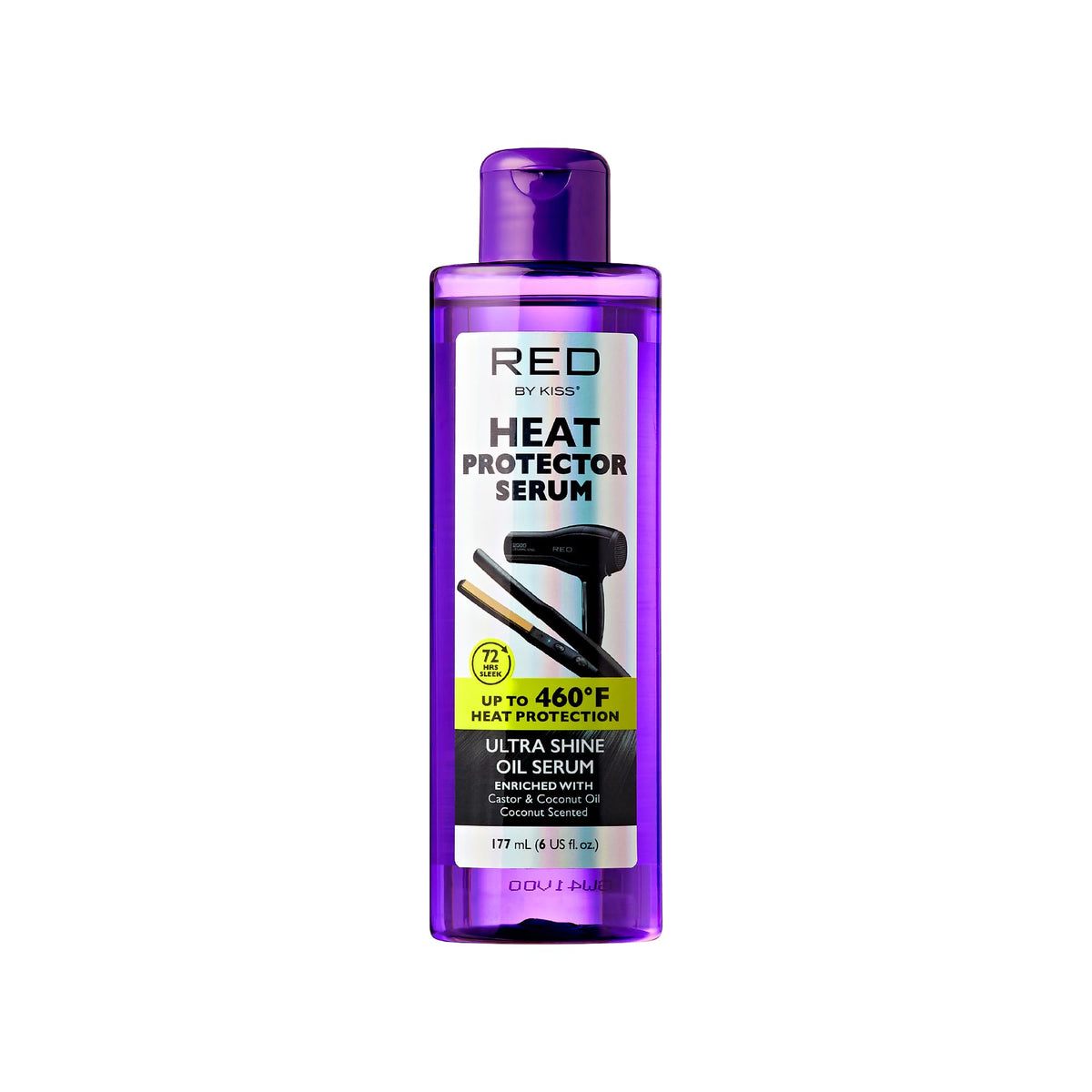 Red by Kiss protector térmico para el cabello, botella del suero.