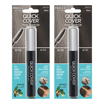 Red by Kiss Quick Cover cubre raíces con máscara, pack de dos para retoques rápidos.