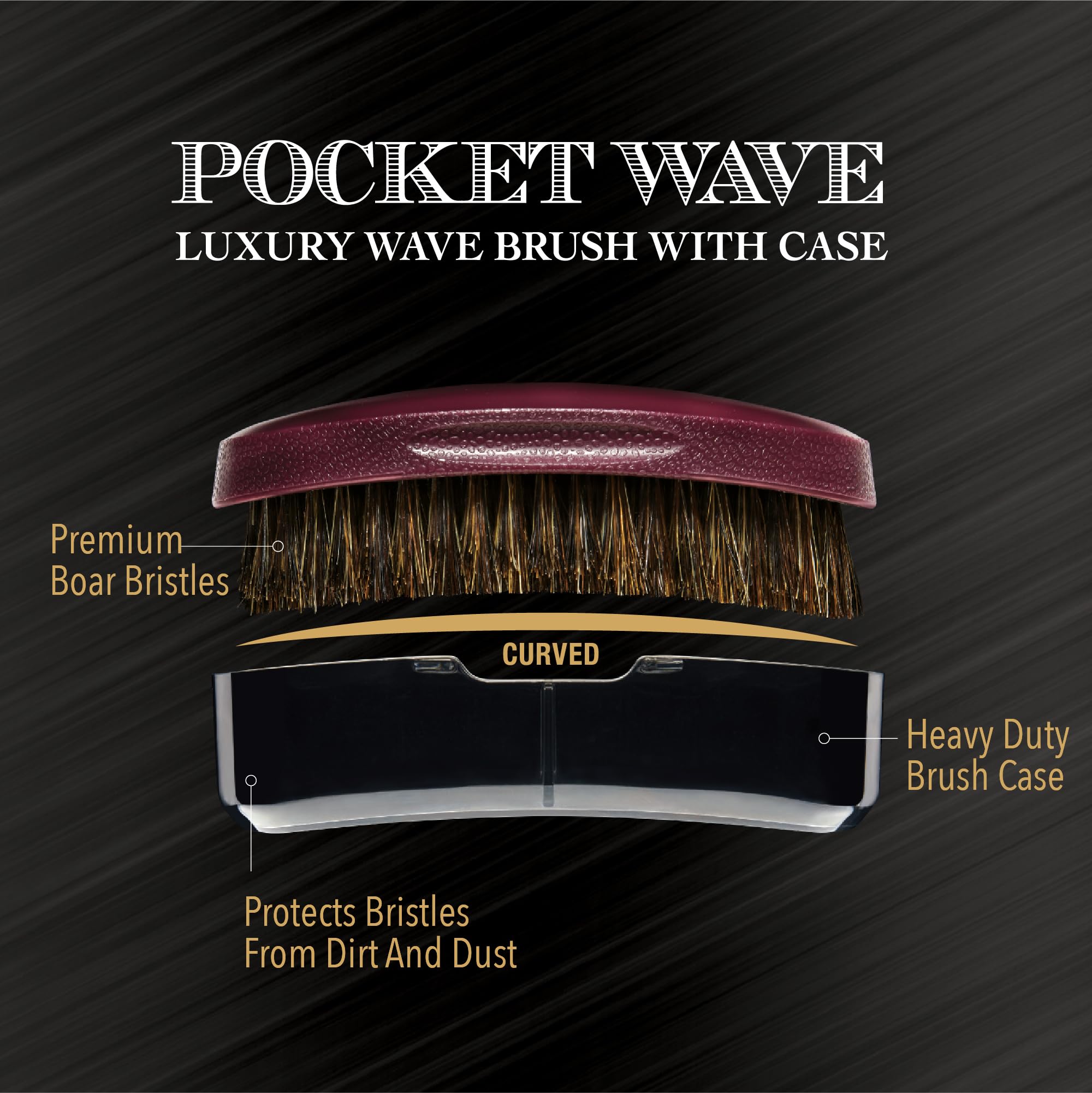Red by Kiss Pocket Wave: tapa de viaje que mantiene limpias las cerdas en cualquier lugar.