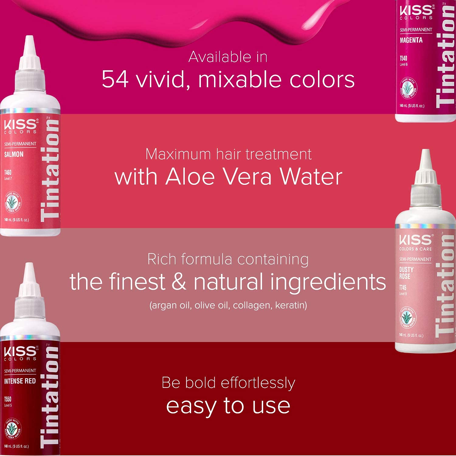 Aplicación de Tintation en el cabello para un color uniforme y duradero.