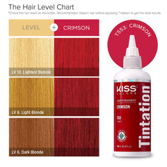 Tintación Red by Kiss con 48 colores mezclables para estilo personalizado.
