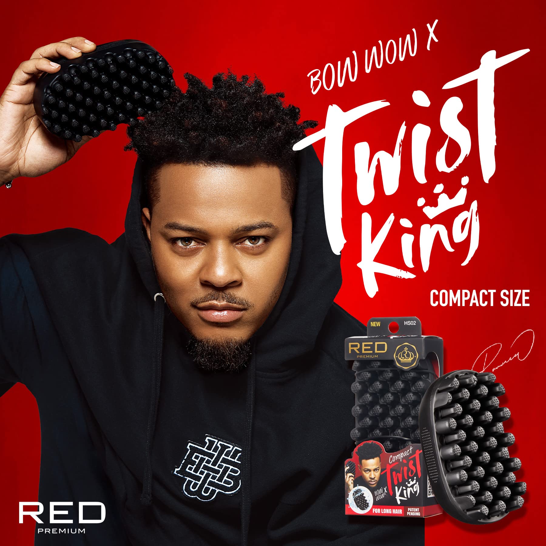 Red by Kiss Twist King, limpieza rápida bajo agua para higiene diaria.