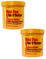Red Fox Tub O'Butter Cocoa Butter, bote de crema para piel suave y nutrida