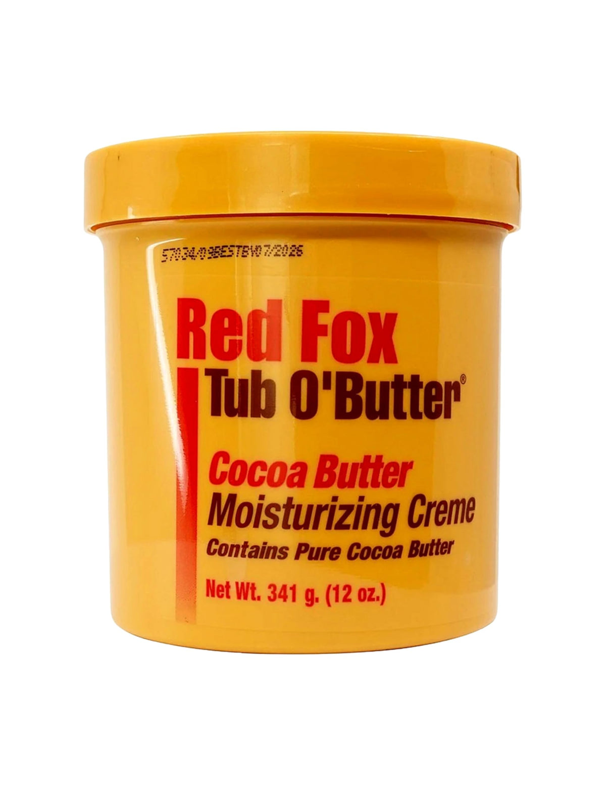Red Fox Tubo de manteca de cacao crema frontal, hidrata la piel y la suaviza.