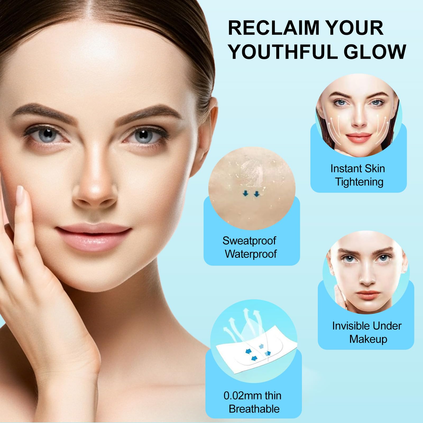 Redcool cinta de levantamiento facial invisible para uso diario