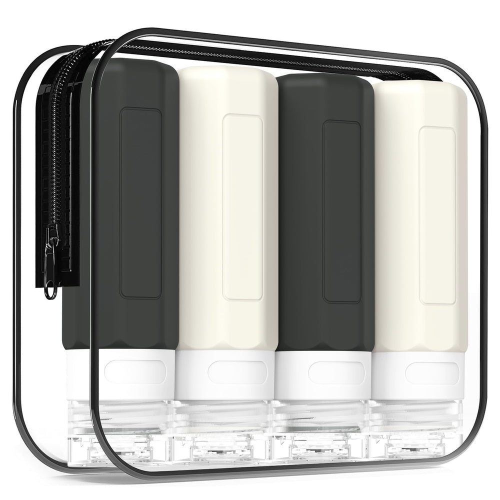 Botellas de viaje Redfly 3 oz con tapa a prueba de fugas para equipaje