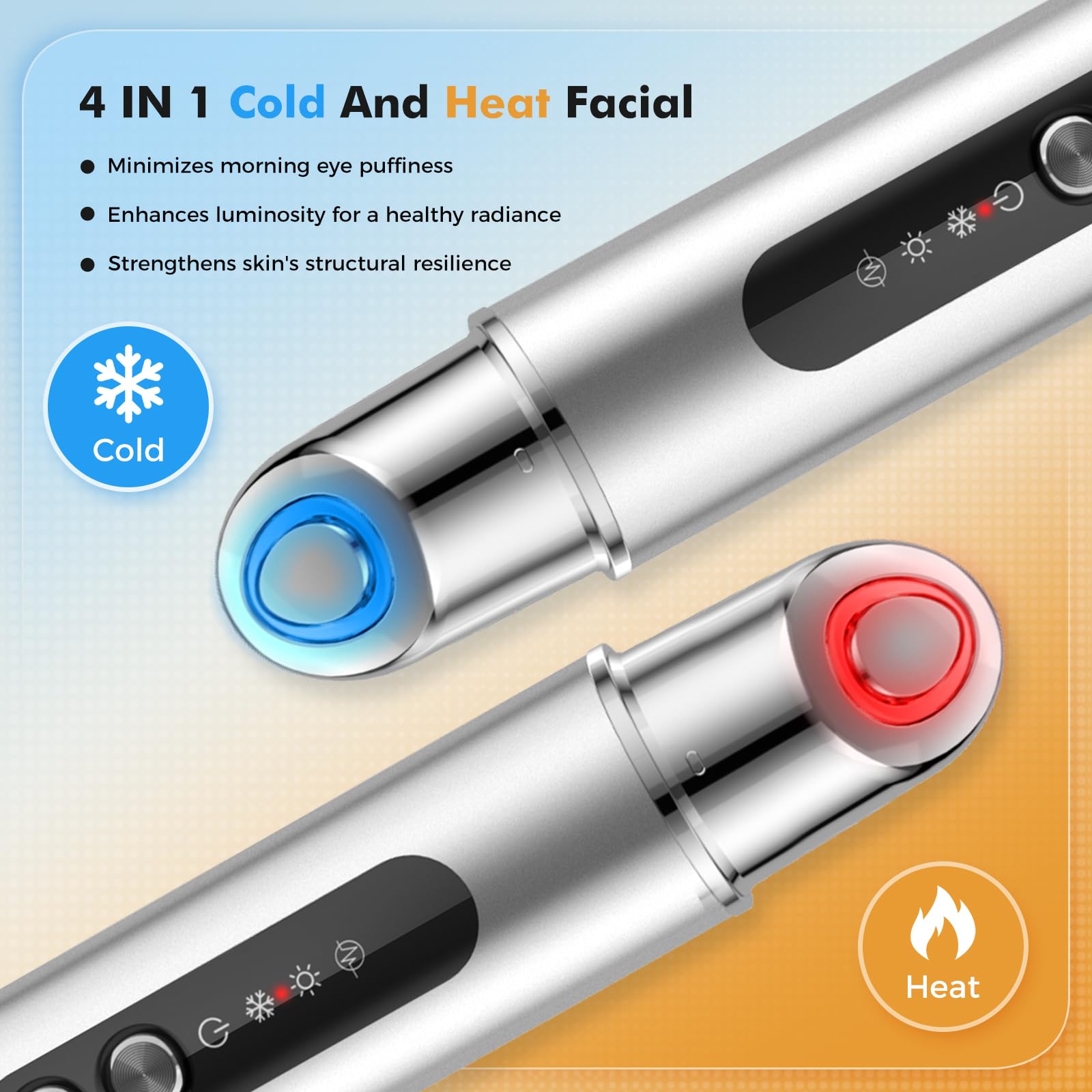 La terapia de calor suave favorece la absorción de crema para ojos con REDLOOK.