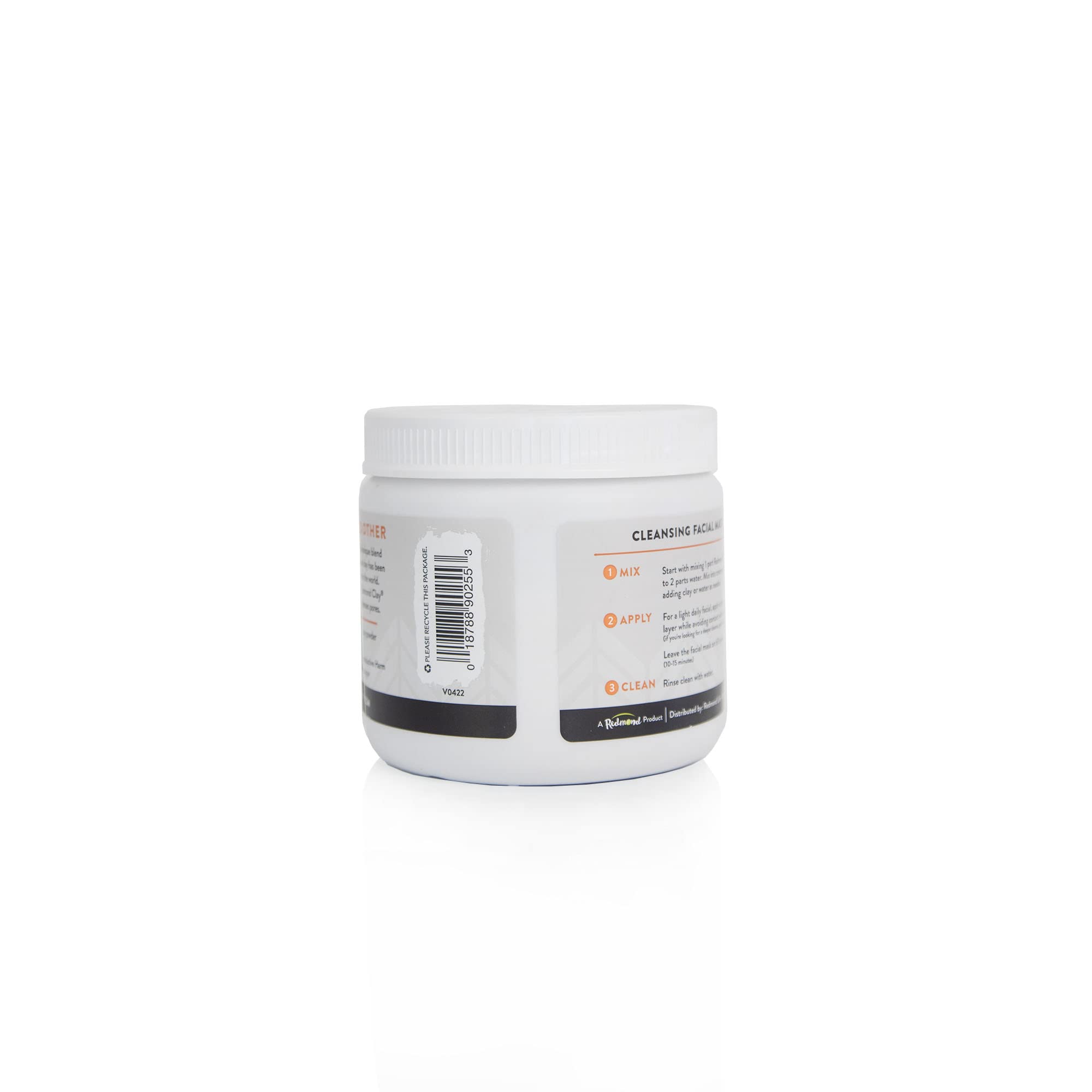 Mascarilla facial calmante REDMOND bentonita para una piel suave y fresca.