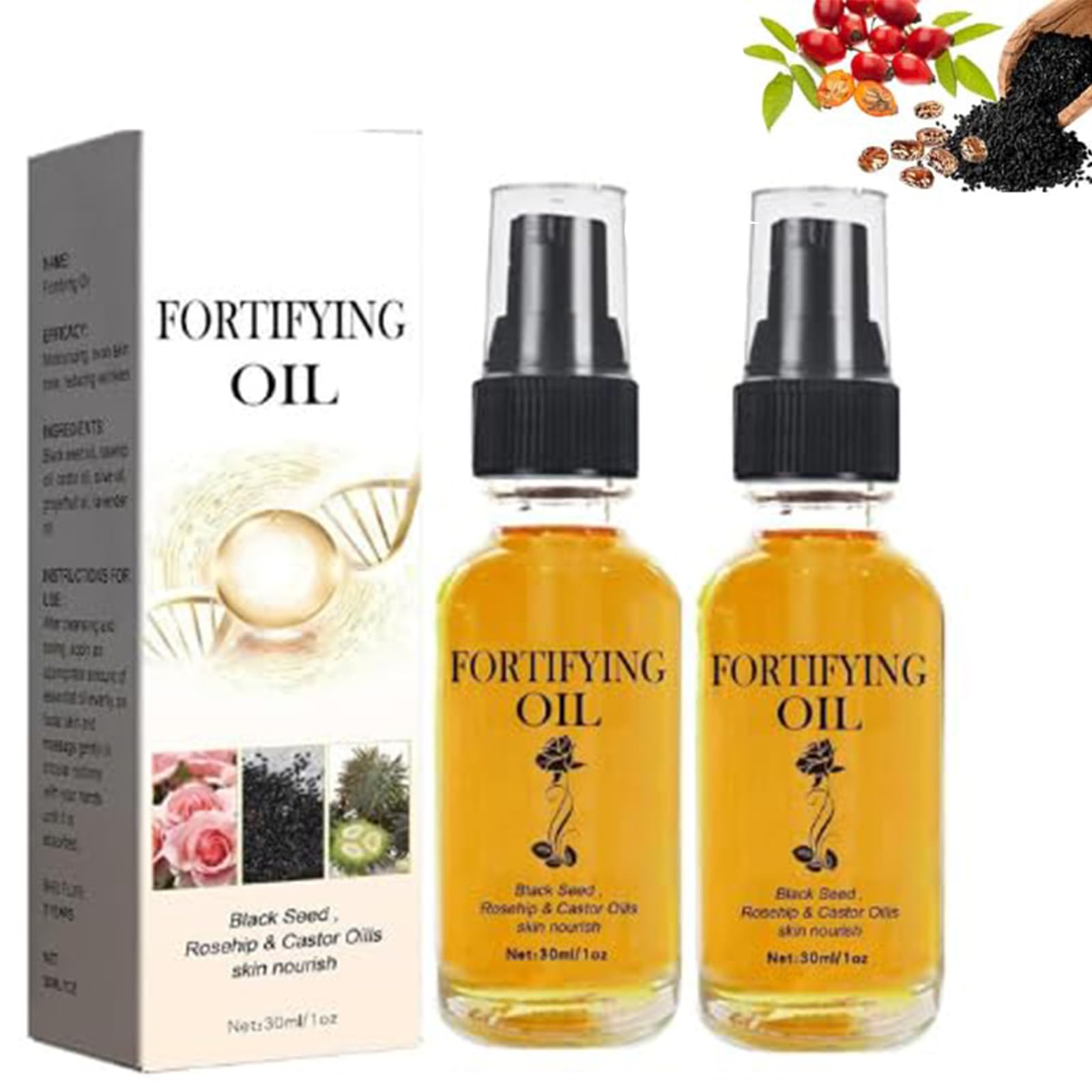 Rednow Lilinas bote de aceite de castor para rostro, aplicación suave y nutritiva.