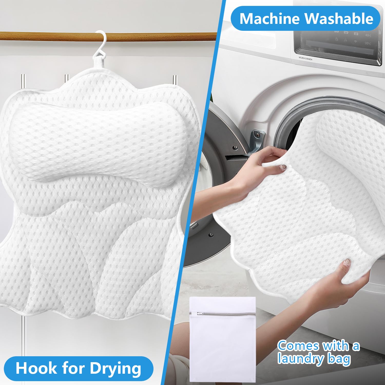 Almohada REEZEIVI con tejido 4D transpirable para mayor confort.