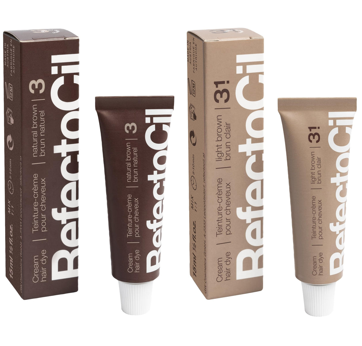 Refectocil: caja del tinte crema para color natural duradero.
