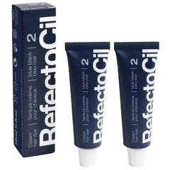 RefectoCil Azul Negro: tinte crema para color profundo y brillo duradero.