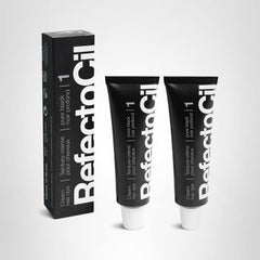 RefectoCil crema tintura negro N.º 1, aplicación suave para tono oscuro natural.