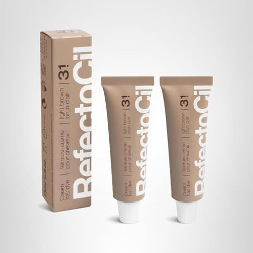 Emballage RefectoCil montrant la teinture; couleur modulable et application facile.