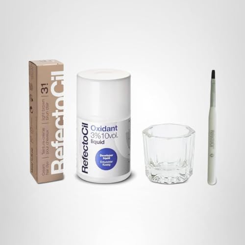 Refectocil kit de mezcla pincel y tazón para preparar el tinte