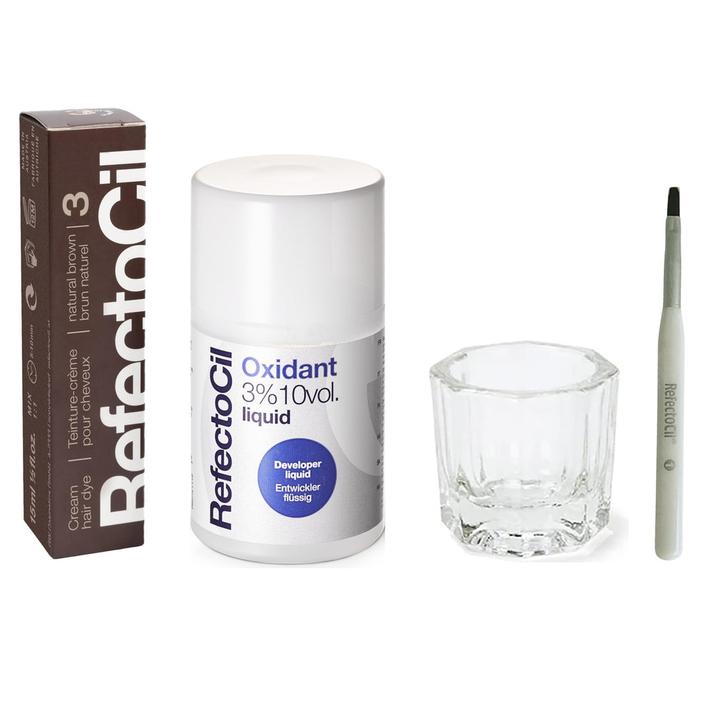 Refectocil crema-tinte marrón natural para un tono castaño natural y duradero.