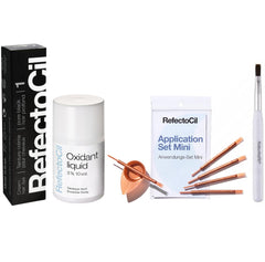 RefectoCil Negro crema-tinte para cejas y pestañas, color intenso
