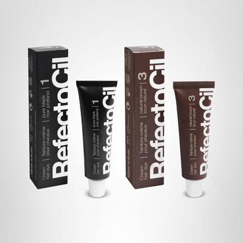 Set de dos tubos de tinte Refectocil para mezclar tonos y personalizar color.