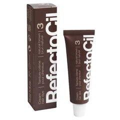 Refectocil: tubo de crema tinte marrón claro para tono natural.