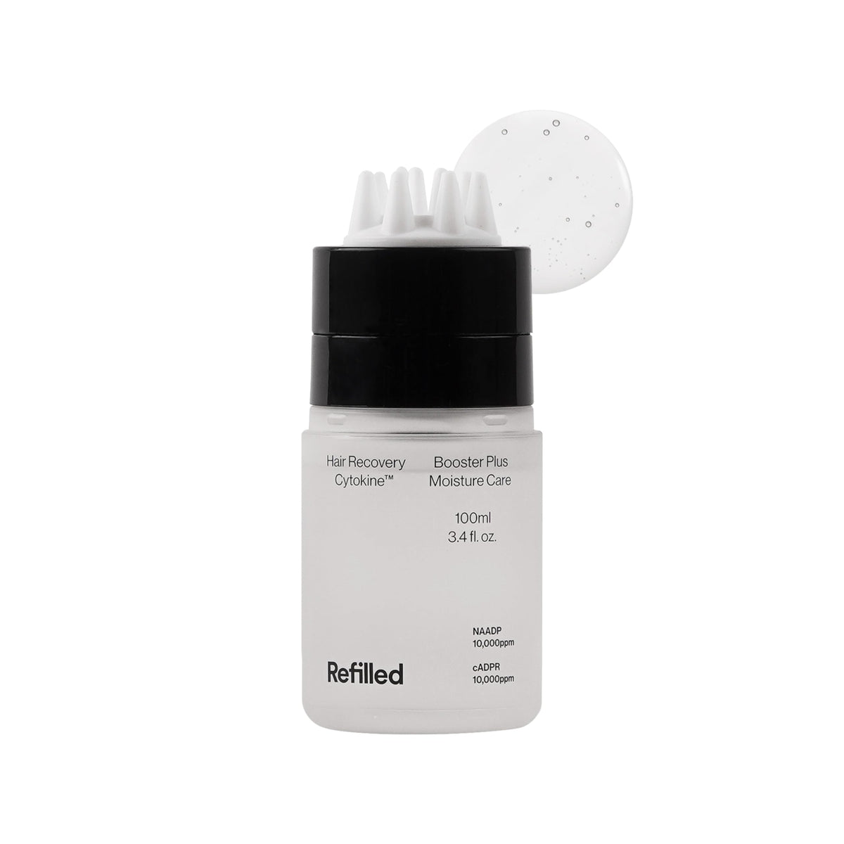 Refilled Potenciador de Humectación: botella con masaje para favorecer absorción.