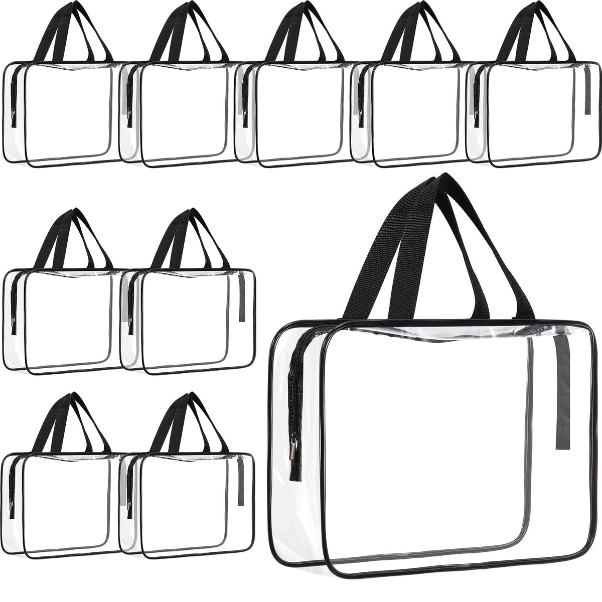 Sac cosmétiques Reginary transparent de grande capacité, parfait pour repérer rapidement les articles.