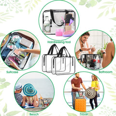 Sac transparent Reginary idéal pour le rangement multi-usage en sport, travail et maison.