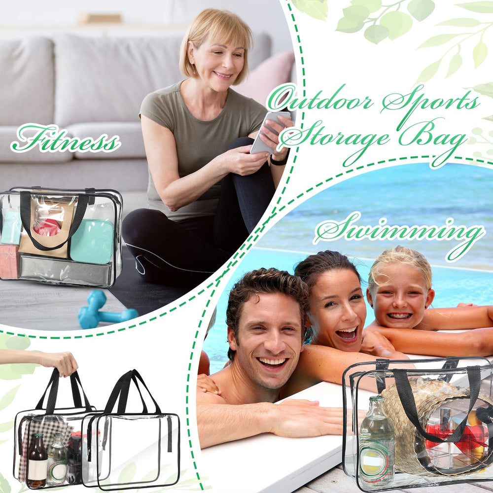 Reginary sac transparent polyvalent, parfait pour contenir accessoires, bijoux et essentiels quotidiens.