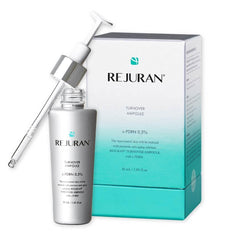 REJURAN Turnover Ampolla: botella de vidrio que sugiere hidratación profunda y cuidado de la piel.