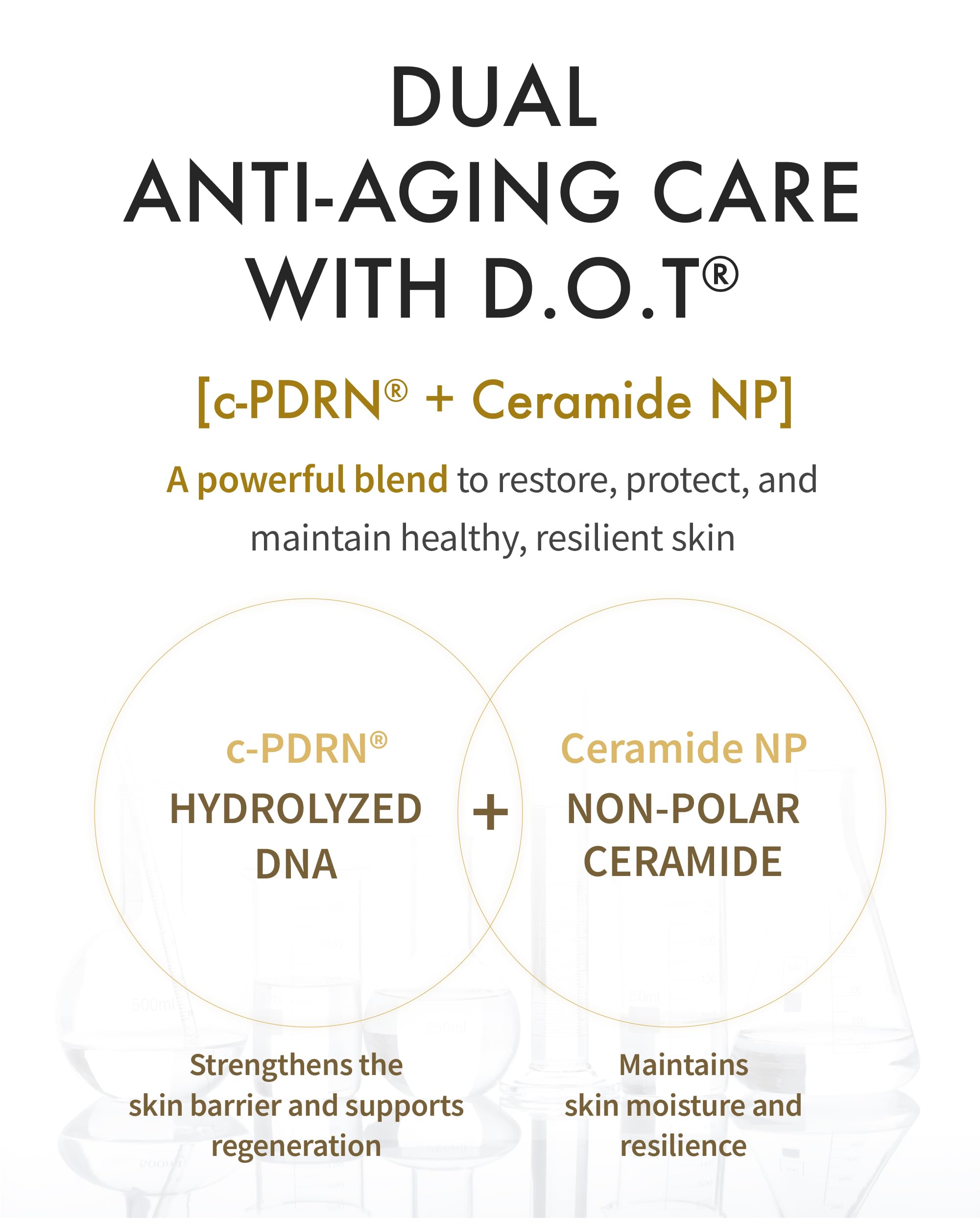 REJURAN Dual Effect Ampoule con Squalane y Trehalosa ofrece hidratación duradera.