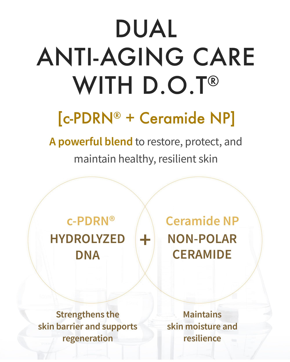 REJURAN Dual Effect Ampoule con Squalane y Trehalosa ofrece hidratación duradera.
