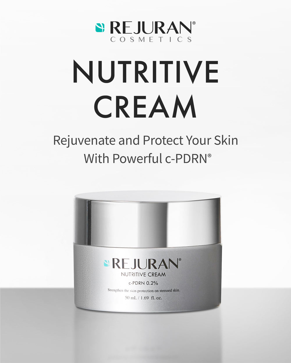 REJURAN Nutritive Cream: textura seda, sensación nutritiva para confort diario.