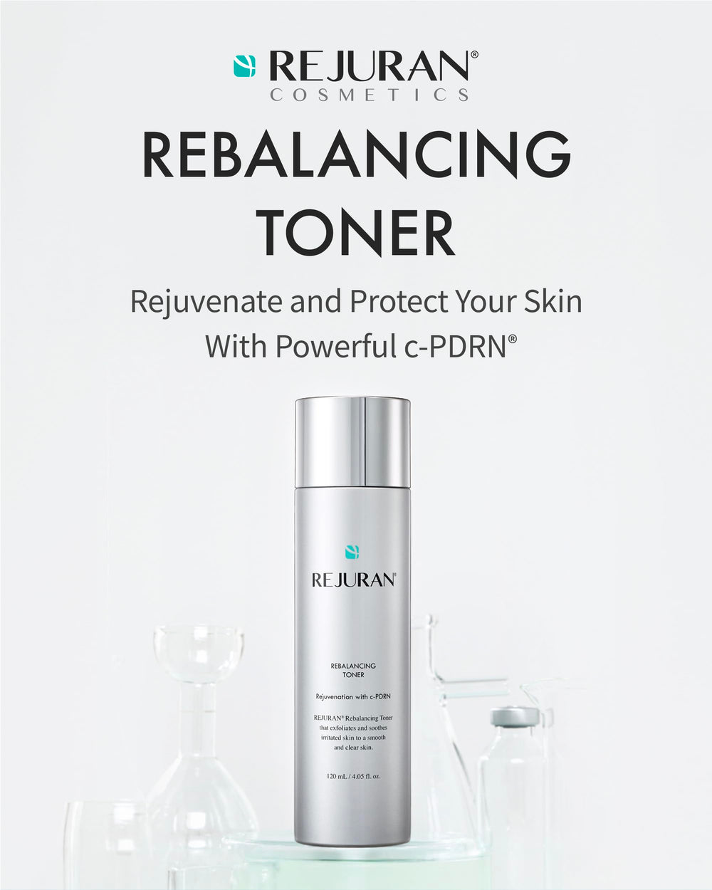 REJURAN Toner con serum de salmón nutre y suaviza la piel.
