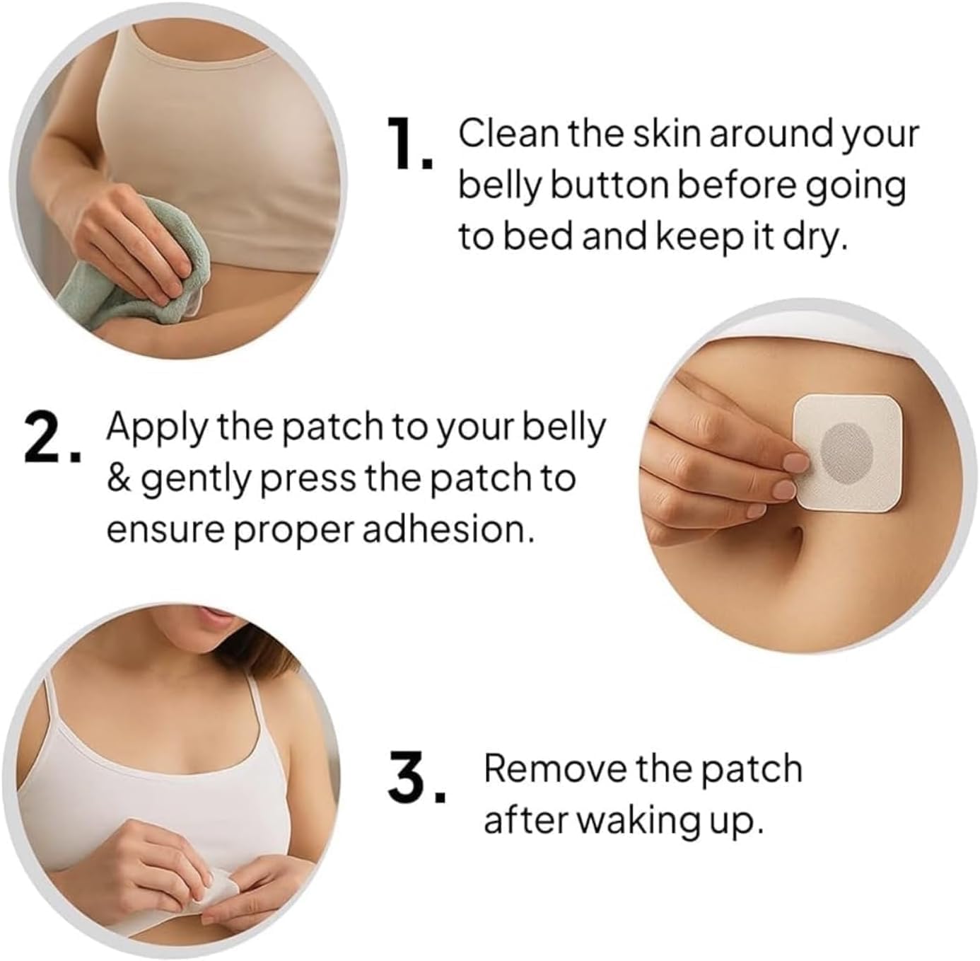Rejuvacare Ozempatch ajuste firme alrededor del ombligo.