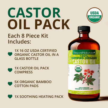 Compresa de algodón orgánico ajustable de RejuveNaturals para mayor comodidad.