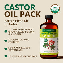 Compresa de algodón orgánico ajustable de RejuveNaturals para mayor comodidad.