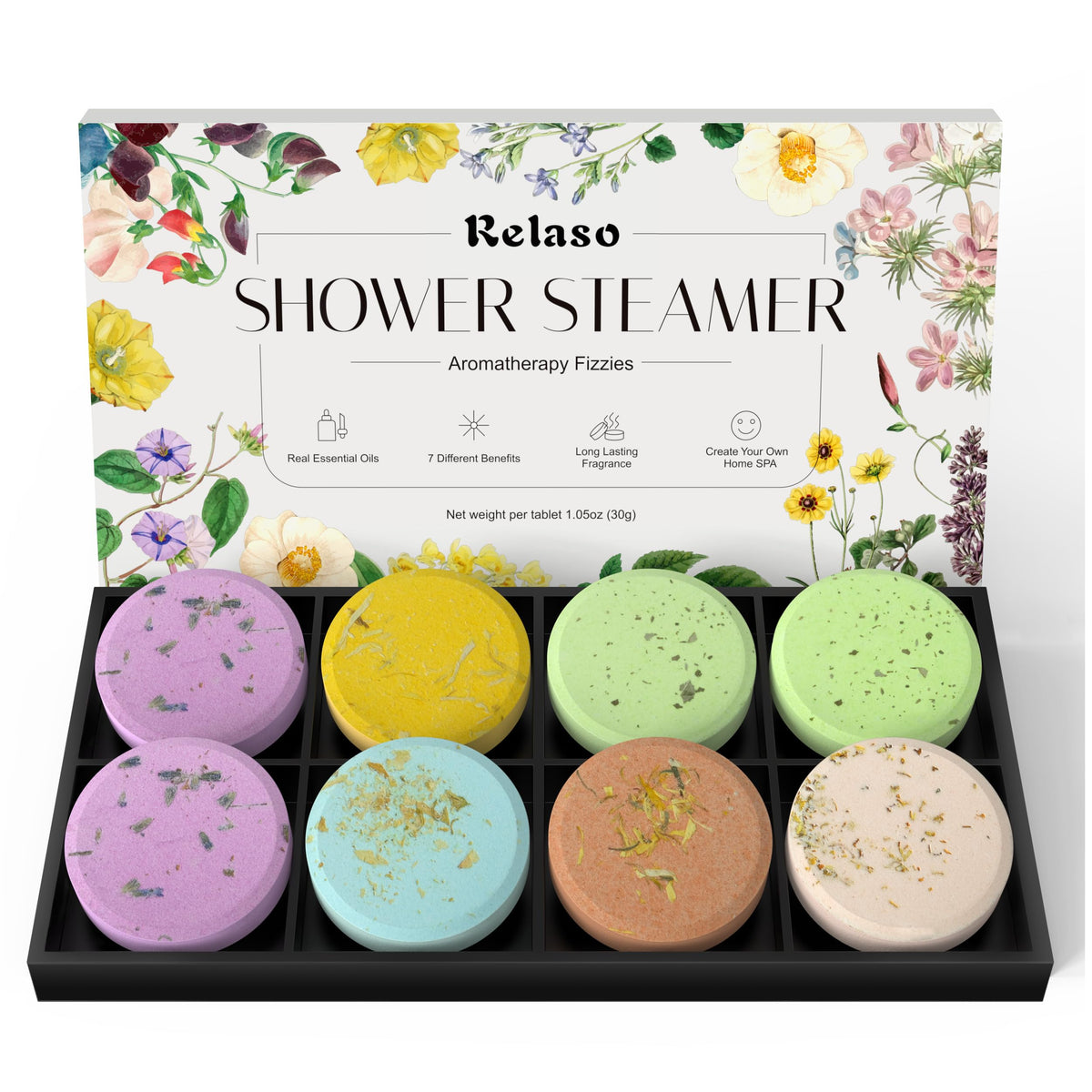 Relaso bomba de ducha aromática: caja-regalo lista para sorprender con relajación.